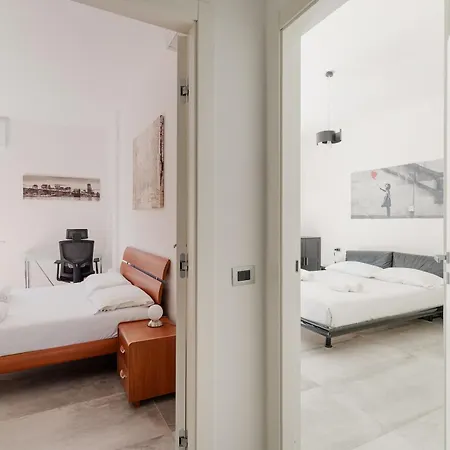 شقة Navigli Modern Hub - 3 Matrimoniali E 2 Bagni ميلان